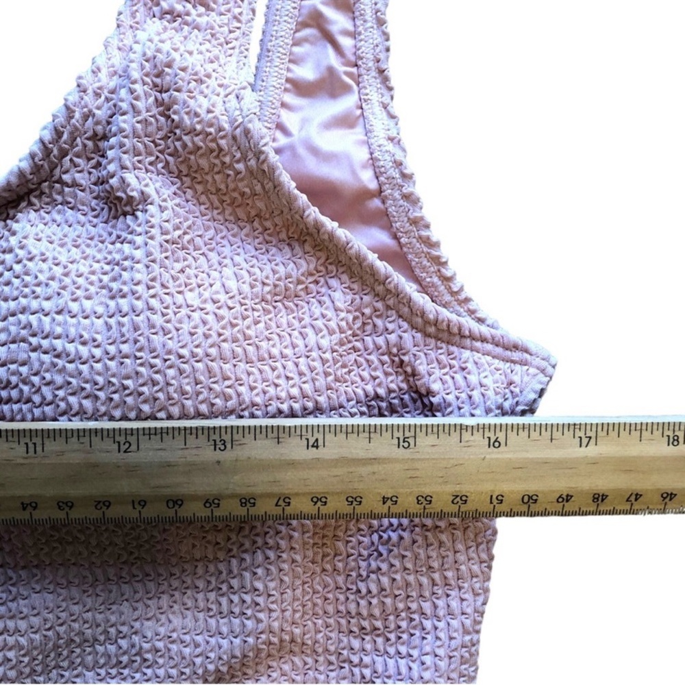 Rylee + Cru Moxie One Piece Swim | Blush Crinkle - Picture 5 of 6